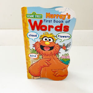 2016 Sesame Street Murray's First Book of Words Board Book Pre-school